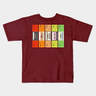 Vintage Cassette Tapes (without texts) Kids T-Shirt